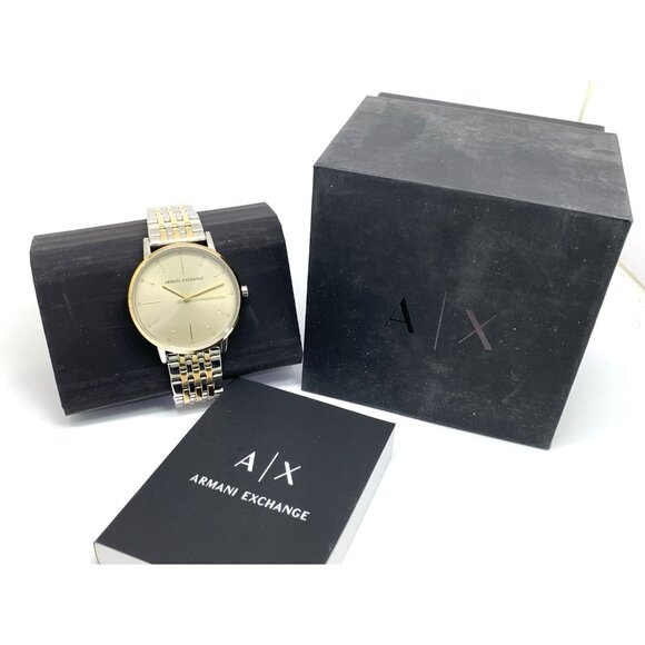 Armani Exchange Women's Watch AX5595 Quartz Two Tone Stainless Steel 36mm - Picture 3 of 14